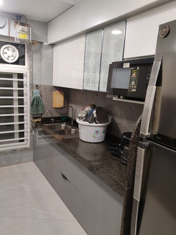Kitchen in 3 BHK Apartment at Chandak 34 Park Estate, Goregaon West – for Rent