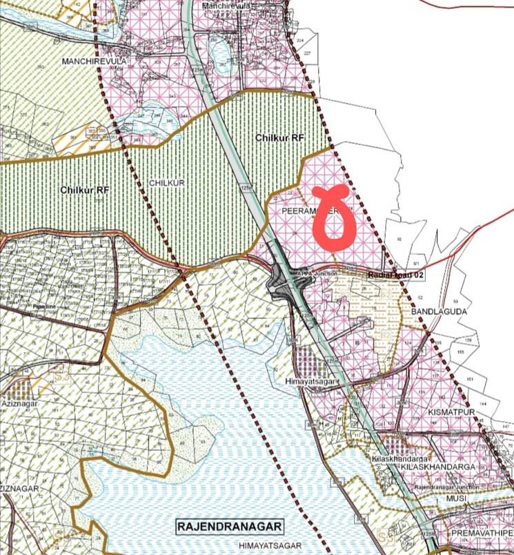 Map Location, himayath sagar 4 Bedroom 2300 Sq.Ft. Apartment In Himayath Sagar Hyderabad 9362608