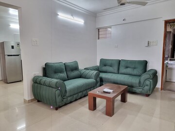 Living Room in 3 BHK Apartment at Goel Ganga Carnation, Koregaon Park – for Rent