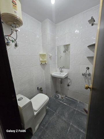 Bathroom in 1 BHK Builder Floor at Chattarpur – for Rent