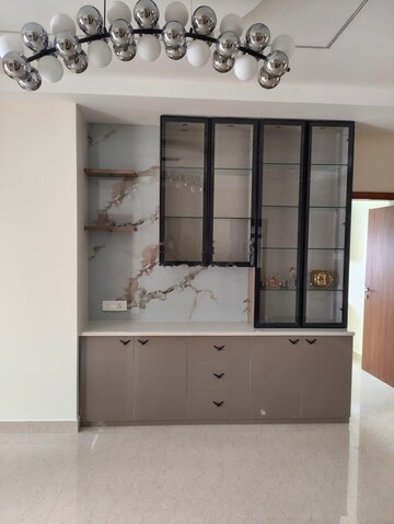 Living Room in 3 BHK Apartment at Aurobindo The Regent, Kondapur – for Rent