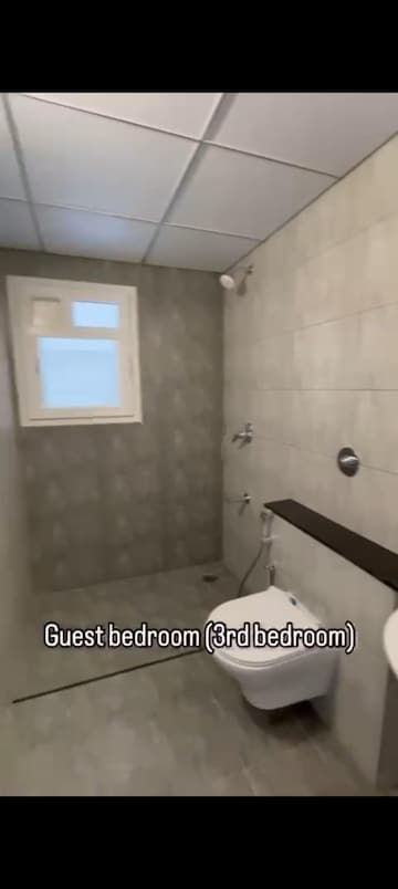 Bathroom in 3 BHK Apartment at Puravankara Purva Zenium, Hosahalli – for Rent