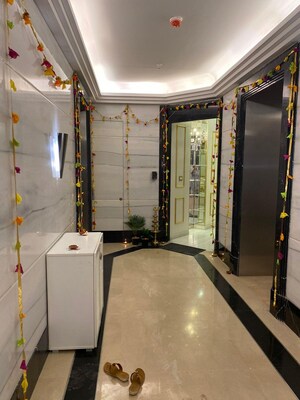 Building Lobby in 4 BHK Apartment at Indiabulls Blu, Worli – for Rent