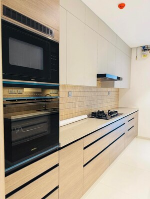 Kitchen in 4 BHK Apartment at Rustomjee Crown, Prabhadevi – for Rent