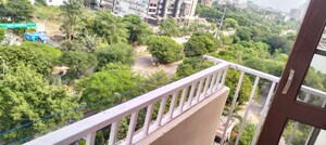 Balcony in 3.5 BHK Apartment at Rapti Apartment, Gomti Nagar – for Rent