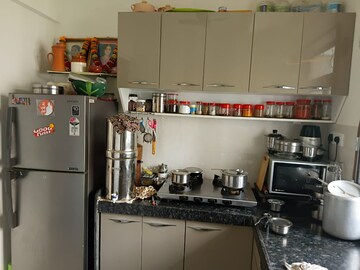 Kitchen in 1 BHK Apartment at Om Pushpanjali, Padagha – for Sale