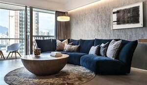 Living Room in 3 BHK Apartment at Puravankara Purva Atmosphere, Thanisandra Main Road – for Sale