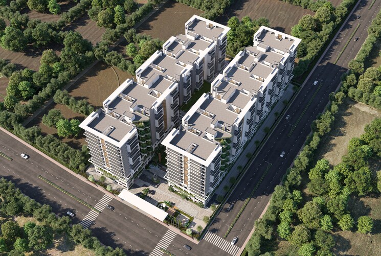 Exterior View, om-sree-skypark 3 Bedroom 1815 Sq.Ft. Apartment In Kompally Hyderabad 9363161