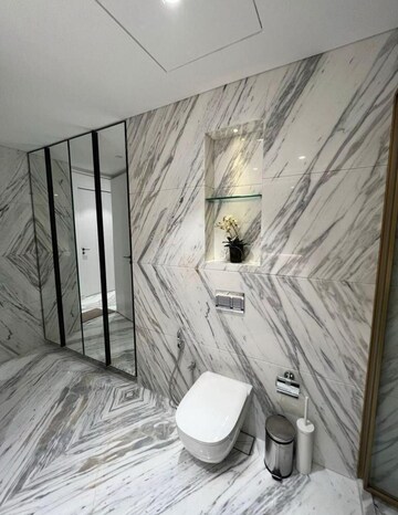 Bathroom in 4 BHK Apartment at Omkar 1973, Worli – for Rent