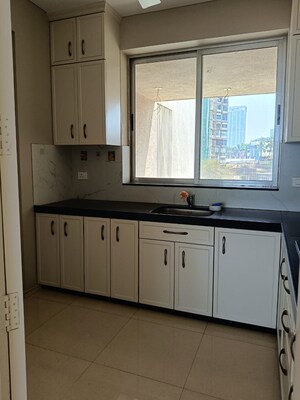 Kitchen in 3 BHK Apartment at Worli Sea Face – for Rent