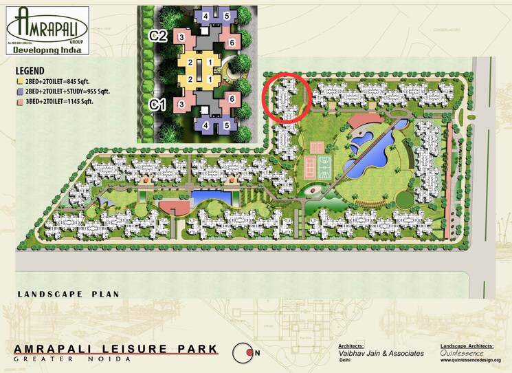 Master Plan, amrapali-leisure-park 2 Bedroom 845 Sq.Ft. Apartment In Amrapali Leisure Valley Greater Noida 9357052