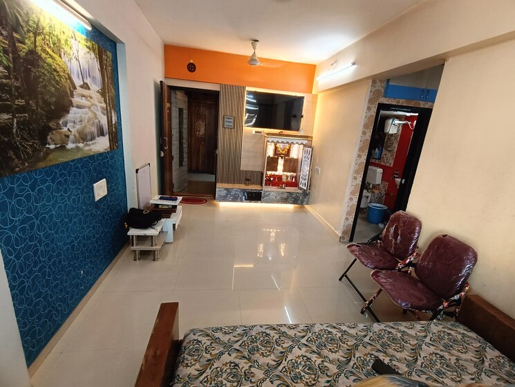 Living Room, unnati-woods-chs 2 Bedroom 630 Sq.Ft. Apartment In Kasarvadavali Thane 9363543