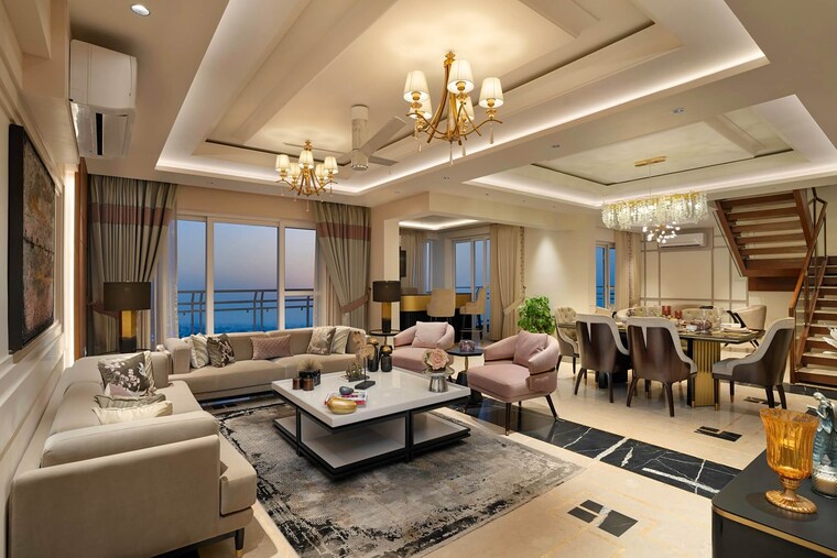 Living Room, patiala road 4 Bedroom 3685 Sq.Ft. Apartment In Patiala Road Zirakpur 9363622