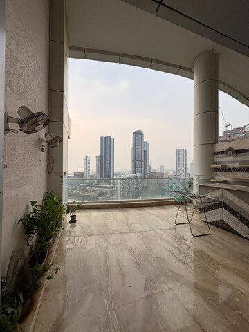 Balcony in 3 BHK Apartment at Enpar Lotus 101 Worli Residences, Lower Parel – for Rent