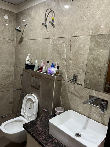 Bathroom in 3 BHK Apartment at NK Sharma Savitry Greens 2, Ghazipur – for Rent