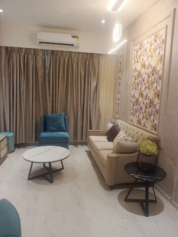 Living Room in 4 BHK Apartment at N Rose Northern Hills, Dahisar East – for Sale