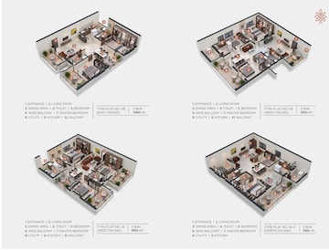 Master Plan in 2 BHK Apartment at Technopolis Solitaire Unity, Hafeezpet – for Sale