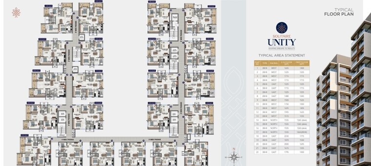 Master Plan, technopolis-solitaire-unity 2 Bedroom 1615 Sq.Ft. Apartment In Hafeezpet Hyderabad 9363791