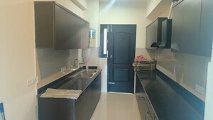 Kitchen in 3 BHK Builder Floor at Manohar Singh Palm Residency, North Mullanpur – for Rent
