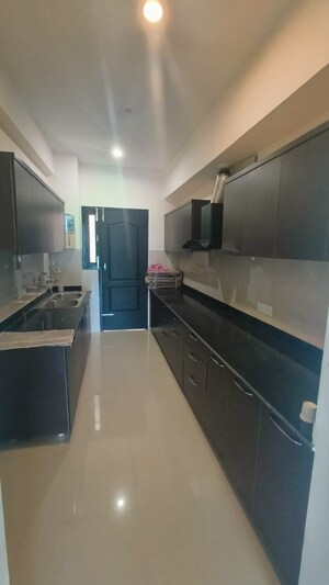 Kitchen in 3 BHK Builder Floor at Manohar Singh Palm Residency, North Mullanpur – for Rent