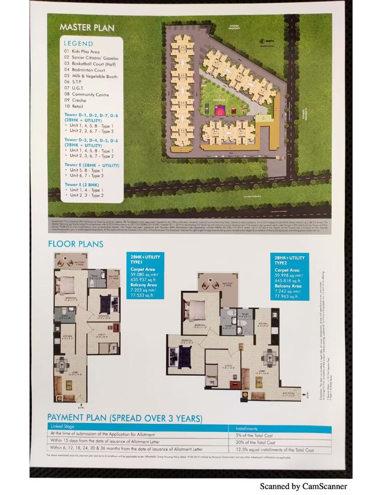 Master Plan, conscient-habitat-residences 2 Bedroom 630 Sq.Ft. Apartment In Sector 78 Faridabad 9363695