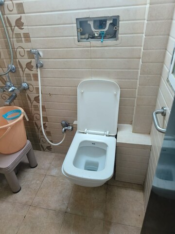 Bathroom in 2 BHK Apartment at Rajkumar Corner CHS, Andheri West – for Rent