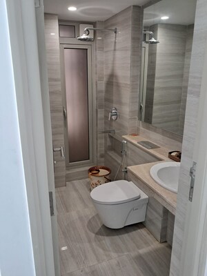 Bathroom in 2 BHK Apartment at Satguru Florence, Kasarvadavali – for Rent