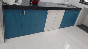 Kitchen in 1 BHK Apartment at Soham Parijat Gardens, Ghodbunder Road – for Sale