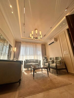 Living Room in 6+ BHK Penthouse at Aerocity – for Sale