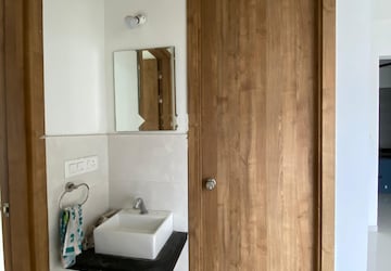 Bathroom in 2 BHK Apartment at Rama Fusion Towers, Hinjewadi – for Rent