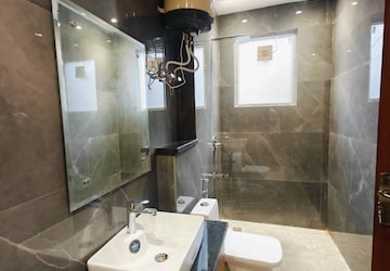Bathroom in 2 BHK Builder Floor at Ansal Sushant Lok I, Sector 43 – for Rent