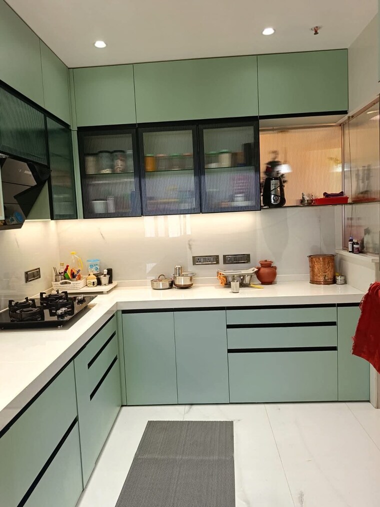 Kitchen, t-bhimjyani-neelkanth-woods-olivia 3.5 Bedroom 1500 Sq.Ft. Apartment In Ghodbunder Road Thane 9364655