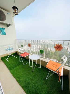 Balcony in 3 BHK Apartment at Godrej Aqua, International Airport Road – for Rent