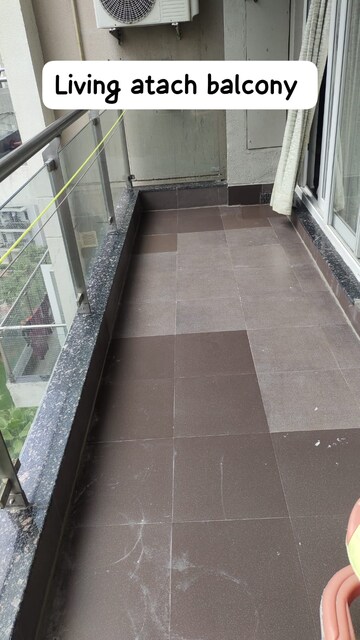 Balcony in 2.5 BHK Apartment at Microtek Greenburg, Sector 86 – for Rent