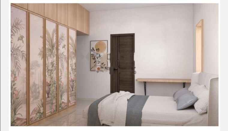 Bedroom, my-home-tridasa 3 Bedroom 1840 Sq.Ft. Apartment In Tellapur Hyderabad 9365243