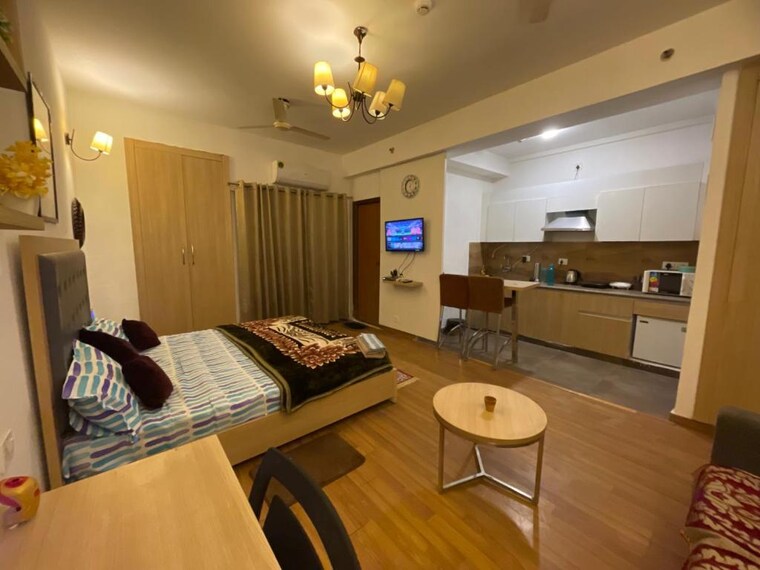 Bedroom, earthcon-casa-grande-ii Studio 611 Sq.Ft. Apartment In Chi V Greater Noida Greater Noida 9365365