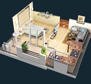 Floor Plan in Studio Apartment at Earthcon Casa Grande II, Chi V Greater Noida – for Sale