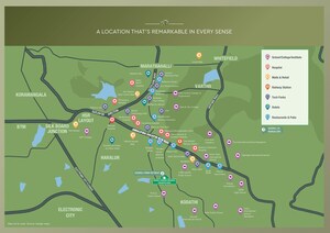 3 BHK Apartment – Map Location View at Godrej Lakeside Orchard, Sarjapur Road - for Sale