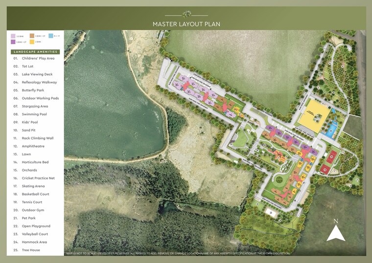 Master Plan, godrej-lakeside-orchard 3 Bedroom 2260 Sq.Ft. Apartment In Sarjapur Road Bangalore 9365486