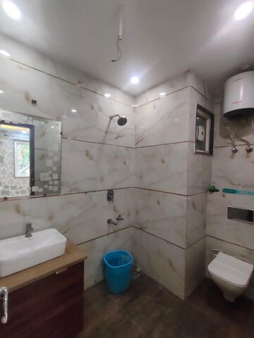 Bathroom in 2 BHK Builder Floor at Paschim Vihar – for Rent