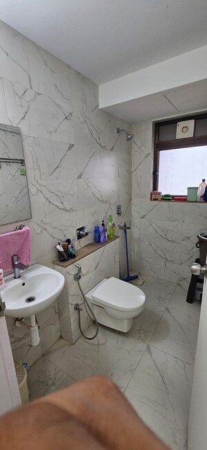 Bathroom in 2 BHK Apartment at Nahar Amrit Shakti, Chandivali – for Rent