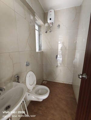 Bathroom in 1 BHK Apartment at Raunak Bliss, Ghodbunder Road – for Rent