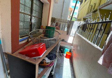 Balcony in 2 BHK Apartment at Shri Jagdamba CHS, Wadgaon Sheri – for Rent