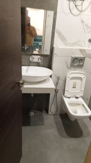 Bathroom in 1 RK Builder Floor at Aura Homes, Patiala Road – for Rent