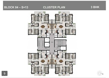 Master Plan in 4 BHK Apartment at High Ground – for Sale