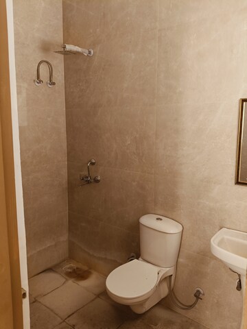 Bathroom in 2 BHK Builder Floor at Dhakoli – for Rent