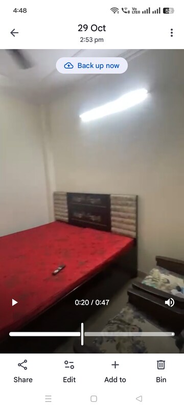 Bedroom in 1 BHK Builder Floor at Kalkaji – for Rent