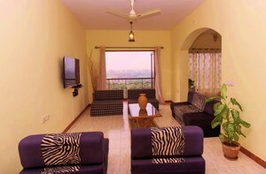 Living Room in 4 BHK Apartment at Dona Paula – for Rent