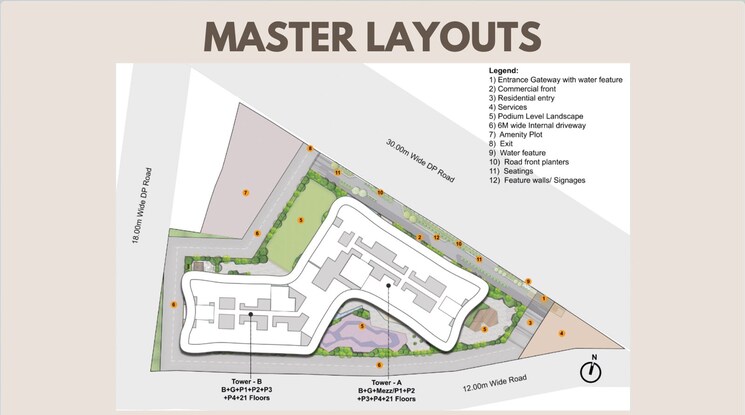 Map Location, wakad 3 Bedroom 1070 Sq.Ft. Apartment In Wakad Pune 9366780