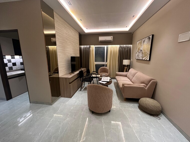 Living Room, goregaon west 2 Bedroom 615 Sq.Ft. Apartment In Goregaon West Mumbai 9366845